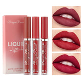 3 Pcs Dragon Ranee Matte Lipgloss Set
